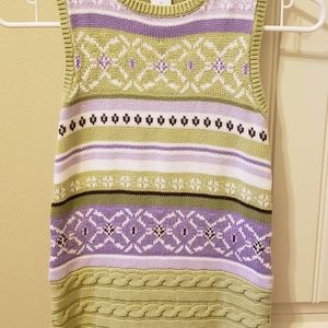 Girl's sweater vest dress